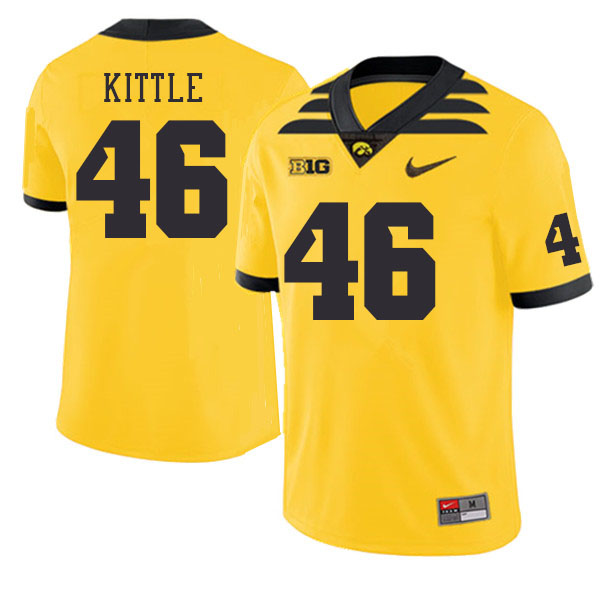 Iowa Hawkeyes #46 George Kittle College Football Jerseys Stitched Sale-Gold